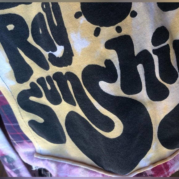 Cropped Upcycled Flannel Patch Shirt - Picture 6 of 9